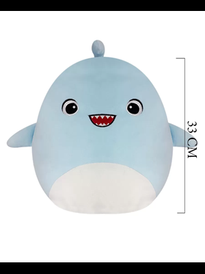 Selay 33 Cm Peluş Shark Yastık Mavi 2071