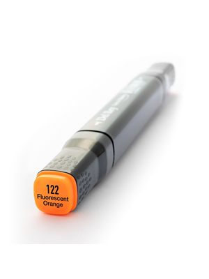 Del Rey Twin Çift Uçlu Marker Kalem F122 Fluorescent Orange