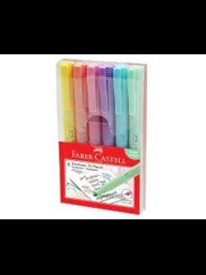 Faber Castell 38 Fosforlu Kalem 6 Lı Takım Pastel Renkler 5030158117000