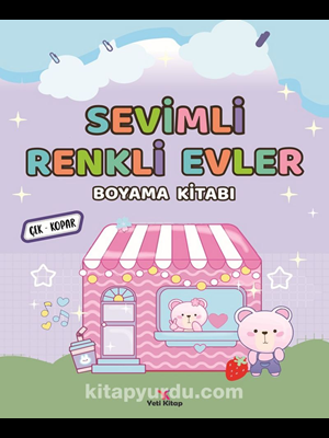 Sevimli Renkli Evler Boyama Kitabı - Yeti Kitap