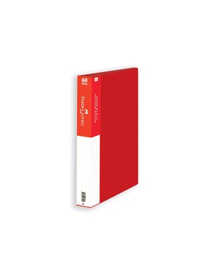 Faber Castell A4 Sunum Dosyası 60 Lı Kırmızı