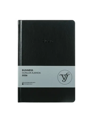 Victorias Journals Business 17x24 Günlük Ajanda Sert Kapak Siyah 226-2372 (2026)