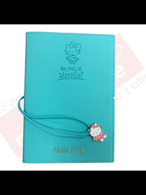 Victorias Journals 13x18 Hello Kitty Geçmeli Vegan Kap.lastikli Günlük 192 Sayfa 525-2114