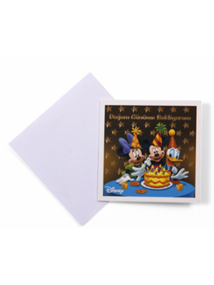 Keskin Color Mickey Doğum Günü Kart+zarf 10 Lu