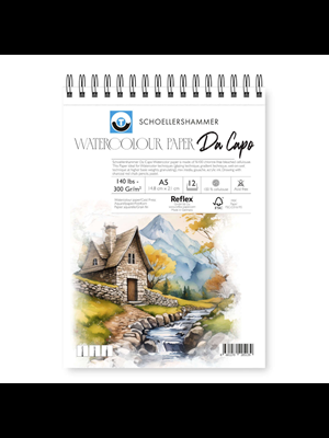 Schoellershammer A5 300 Gr Da Capo Spiralli Suluboya Defteri 12 Yp