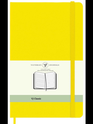 Victorias Journals Classic 13x21 Sert Kapak Çizgili Defter Sarı 400 Sf 123-9225