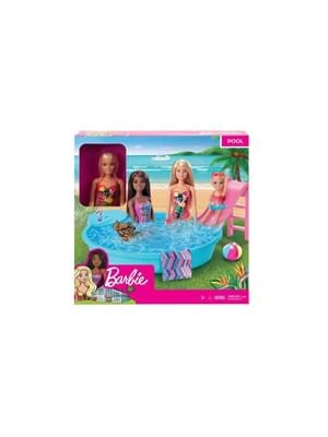 Barbie ve Havuzu Oyun Seti Ghl91