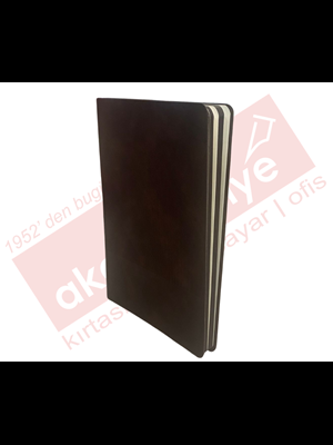 Victorias Journals 15x21 Duo Esnek Kap.vegan Deri Çizgili Defter 192 Sf. Kahve 125-2032