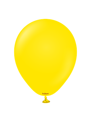 Kalisan 12" Düz Renkli Balon 100"lü Sarı