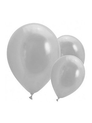 Nedi Party Marty 12" Metalik Balon Gümüş 20"li 12133