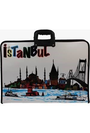 Ticon 35x50 Cm İstanbul Desenli Proje Çantası 273689