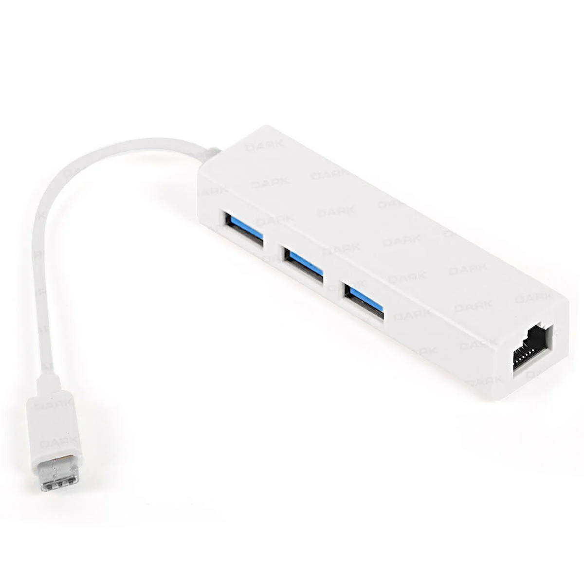 DARK DK-AC-U31X3GLWP TYPE-C TO RJ45 GİGABİT ETHERNET USB 3.0 HUB ÇOKLAYICI