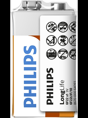 Philips 9v Longlife Pil 6f22l1f