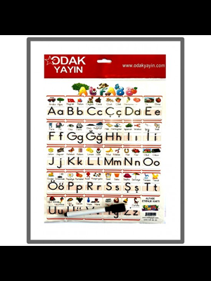 Odak A4 Türkçe Alfabe Kartı 10 Lu 777-019