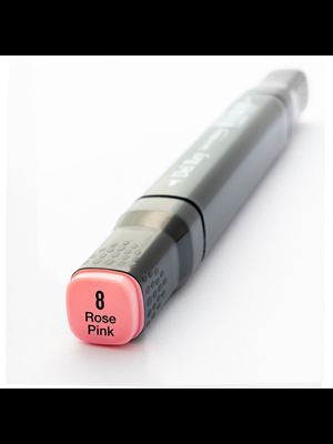 Del Rey Twin Çift Uçlu Marker Kalem R8 Rose Pink
