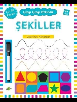 Çizgi Çizgi Etkinlik - Şekilller - Kukla Yayınları