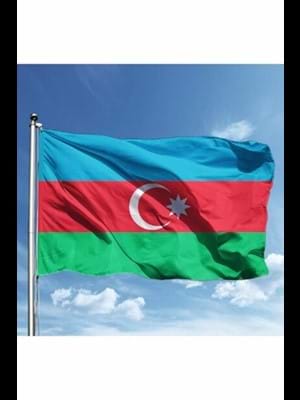 Kale 30x45 Raşel Yabancı Devlet Bayrağı Azerbaycan