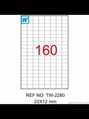 Tekno 12x22 Mm Laser Etiket 100"lü Bk-2280
