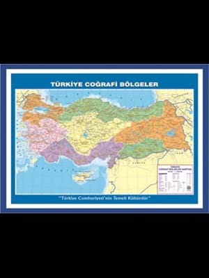 Gürbüz 100x140 Türkiye Bölgeler Haritası