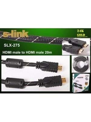 S-link Slx-275 20mt Altın Uçlu Hdmı Kablo