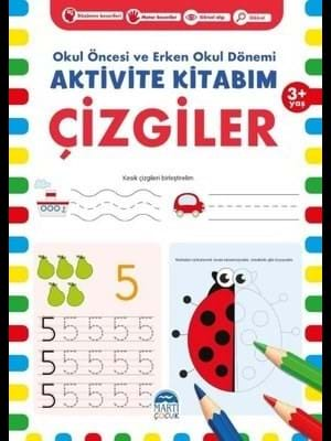 Aktivite Kitabım - Çizgiler 3+yaş - Martı Çocuk Yayınları