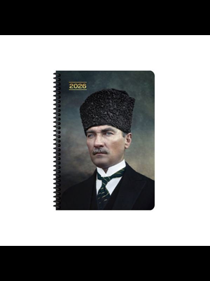 Keskin Color 17x24 Spiralli Günlük Ajanda Başkomutan(atatürk) 600160-99 (2026)