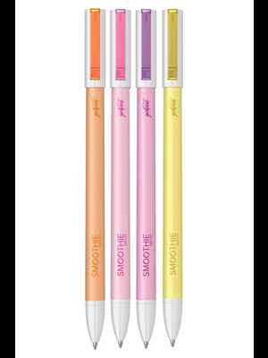 Scrikss Smoothie Jel Kalem 4"lü (mor-pembe-turuncu-sarı) Smt07
