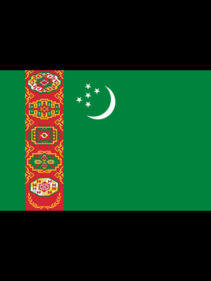 Alsancak 70x105 Raşel Yabancı Devlet Bayrağı Türkmenistan
