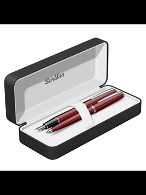 Scrikss 33 Dolma+tükenmez Kalem Seti Bordo