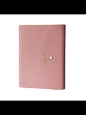 Victorias Jaurnals A6 Mekanizmalı İvory Çizgili Defter Pembe 96 Yp 124-1037