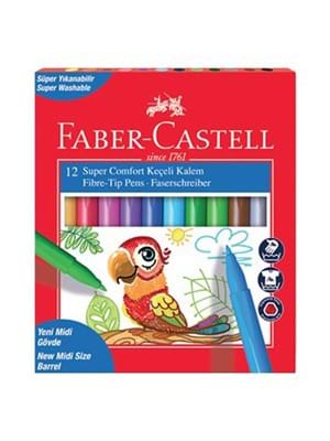 Faber Castell Comfort Keçeli Kalem ( Marker) 12 Renk 5062000009