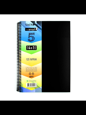 Çınar I'm Smart A4 Spiralli Pp Kapak 4+1 Ayraçlı Defter 125 Yp 62051