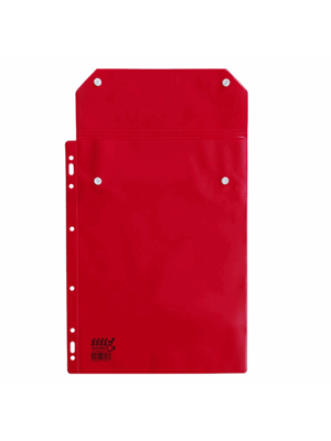 Universal 24x32 Cm Sgk Yabancı Uyruk Reçete Dosyası Şeffaf Cepli Kırmızı