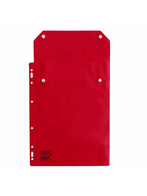 Universal 24x32 Cm Sgk Yabancı Uyruk Reçete Dosyası Şeffaf Cepli Kırmızı