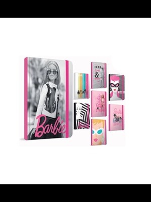 Gıpta Barbie 13x21 Sert Kapak Lastikli Defter 120 Yp Çizgili 6931