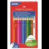 Faber Castell Jumbo Kuru Boya Kalemi 12 Renk (beyaz Renk İçerir) 5173116616000