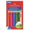 Faber Castell Jumbo Kuru Boya Kalemi 12 Renk (beyaz Renk İçerir) 5173116616000