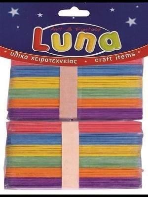 Luna 100 Mm Renkli Ahşap Çubuklar 100"lü 601652