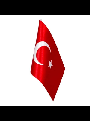 Kale 15x22.5 Cm Çift Kat Saten Türk Bayrağı