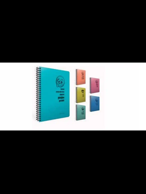 Gıpta Real A6 80yp Kareli Spiralli Pp Kapak Defter 7237