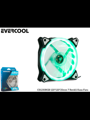 Evercool Cs1230rgb 12x12cm Rgb Ledli Kasa Fanı