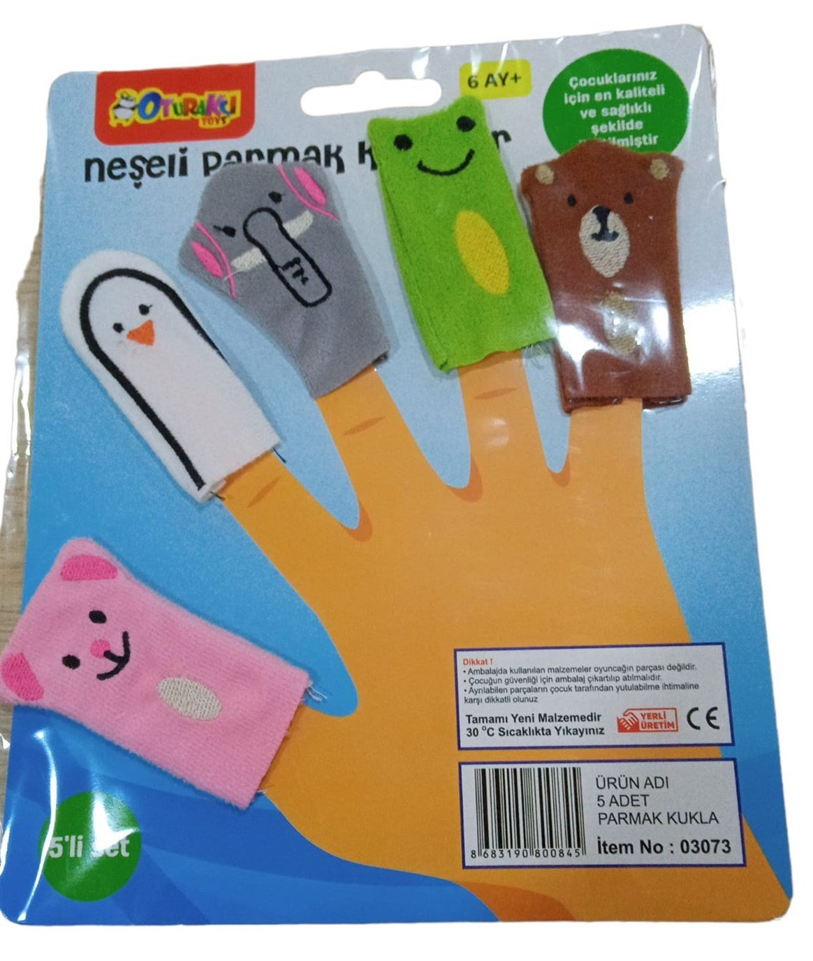 ELİF PARMAK KUKLA 5 Lİ