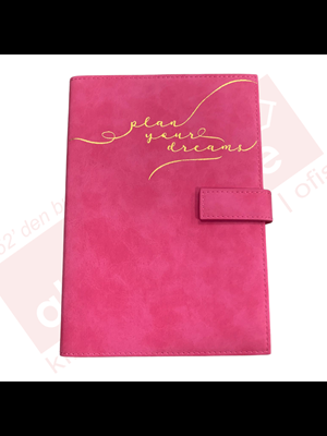 Victorias Journals A5 Vegan Deri Kap.geçmeli Tarihsiz Planlayıcı 224 S. Fuşya 524-1946