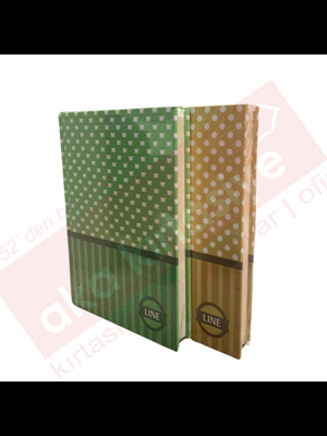 Elma Line 14x20 Sert Kapak Defter Çizgili 120yp Mbh01-yes