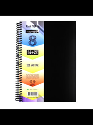 Çınar I'm Smart A4 Spiralli Pp Kapak 6+2 Ayraçlı Defter 200 Yp 62058