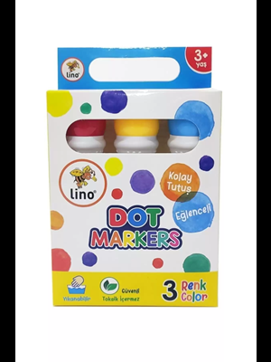 Lino Dot Markers(yıkanabilir) Mini 6"lı Ln-506