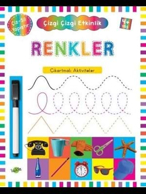 Çizgi Çizgi Etkinlik - Renkler - Kukla Yayınları