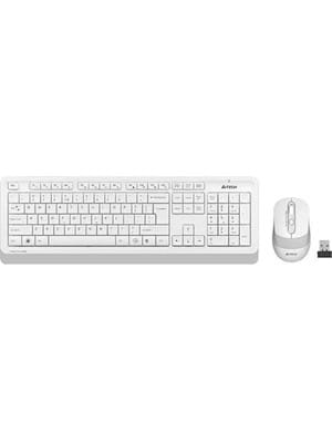 A4 Tech Fg1010 2.4g Q Fn-mm Klavye+optik Mouse Beyaz
