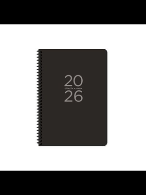 Keskin Color 17x24 Spiralli Günlük Ajanda Siyah 600162-99 (2026)