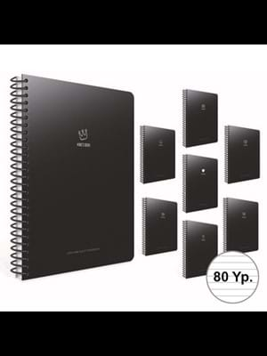 Gıpta King's Book A4 Pp Kapak Spiralli Defter Çizgili 80 Yp 5920